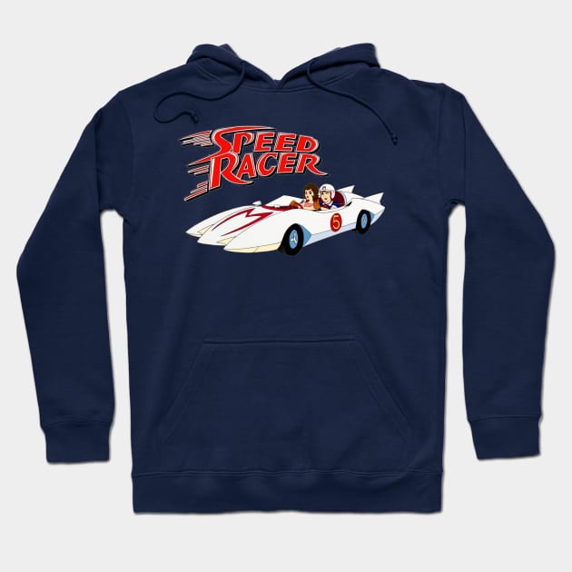 Speed Racer Mach 5 vintage TV cartoon Hoodie by Surfer Dave Designs